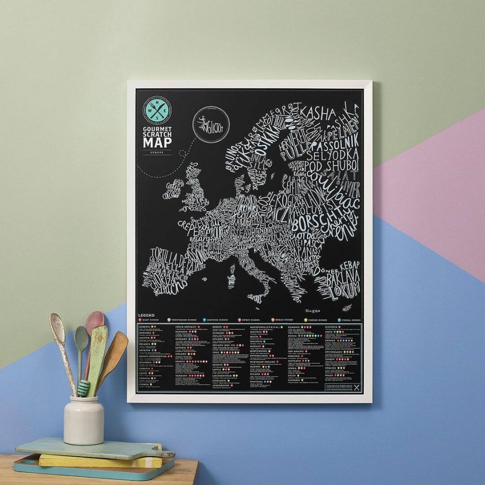 carte d'europe à gratter édition gourmande luckies
